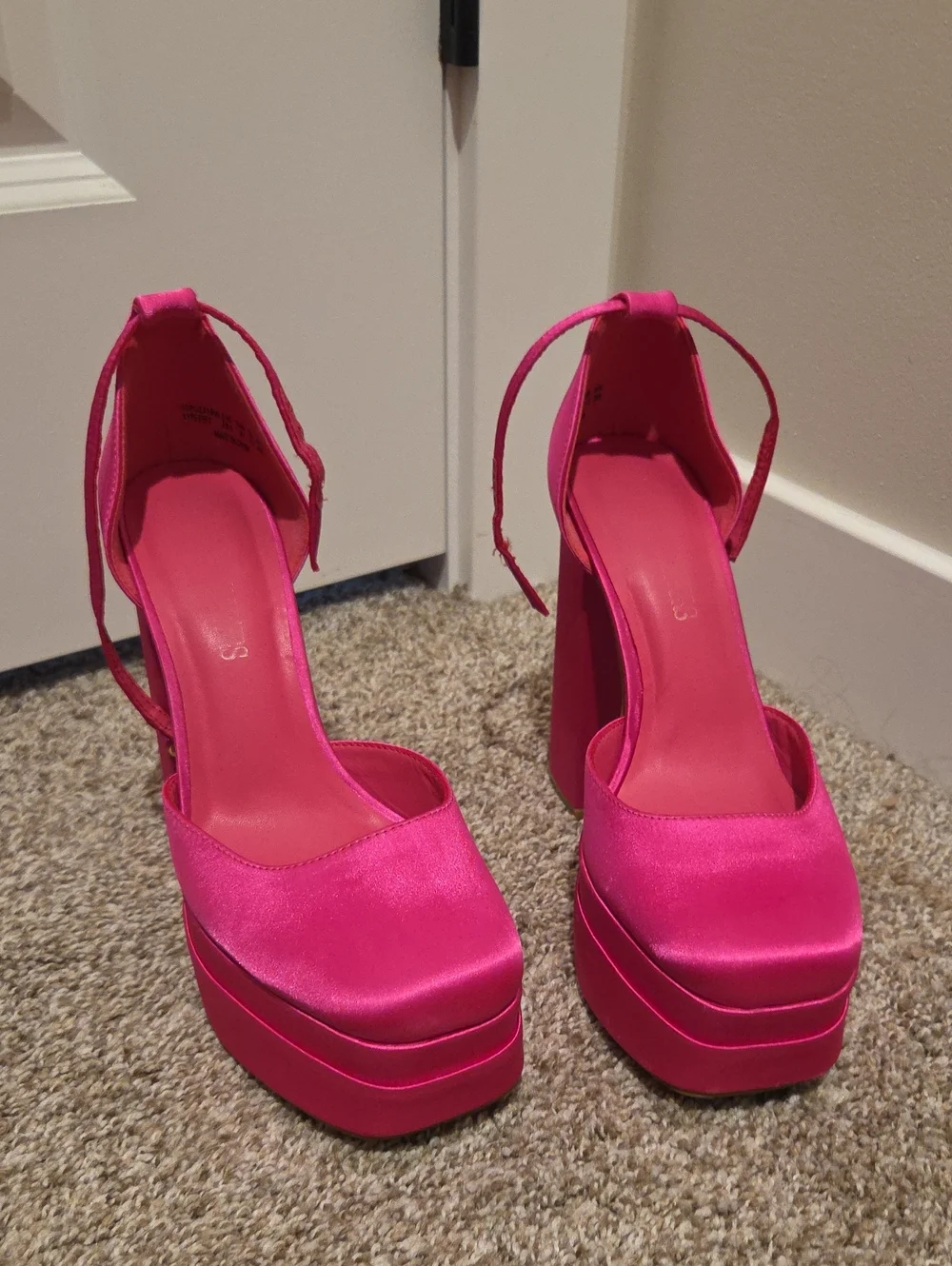 Women's Hot Pink Platform Heels